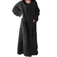 thumbnail image 1 of Censtreet Women's Nightgown, Long Soft Fleece Robe, Cozy Plush Sleep Dress with Pockets, 1 of 4