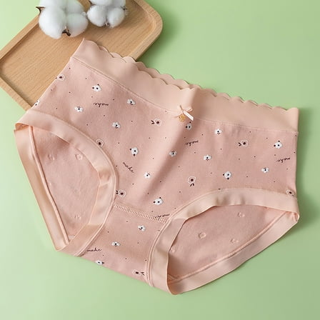 Censtreet Women's Organic Cotton Panties, Comfort Soft Underwear, Breathable Ladies Panties