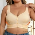 thumbnail image 1 of Censtreet Women's Oversized Soft Bras,Front Clasp No Underwire Bras,Solid Color Comfortable Everyday Underwear, 1 of 8