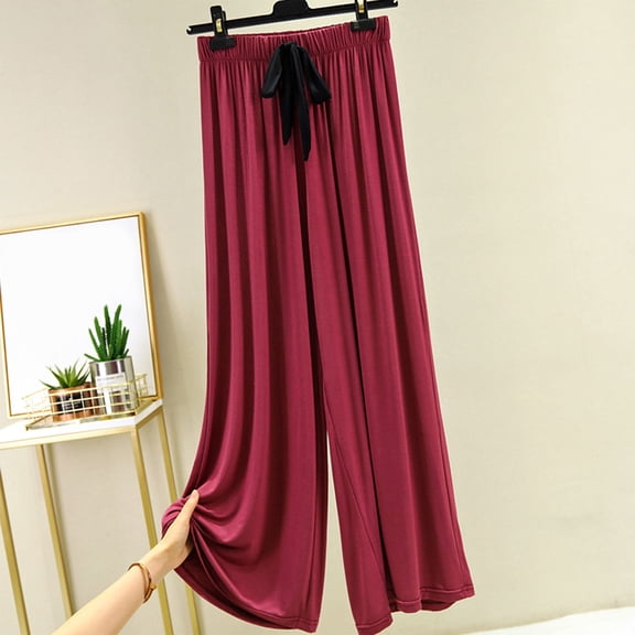 Censtreet Women's Pajama Pants Soft Modal Pajama Bottoms Loose Long Pj Pant Thin Sleepwear Lounge Pants