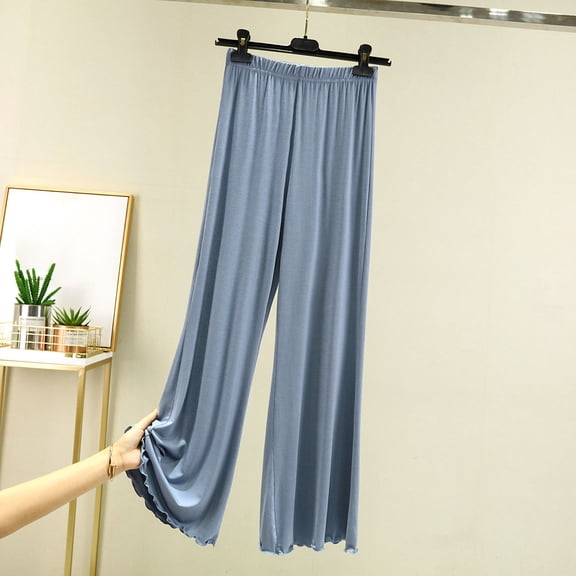 Censtreet Women's Pajama Pants Summer Modal Pajama Bottoms Loose Long Pj Pant Thin Sleepwear Lounge Pants