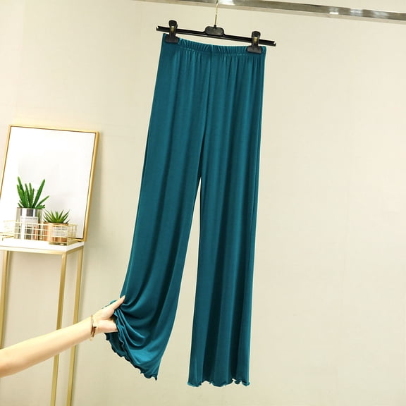 Censtreet Women's Pajama Pants Summer Modal Pajama Bottoms Loose Long Pj Pant Thin Sleepwear Lounge Pants