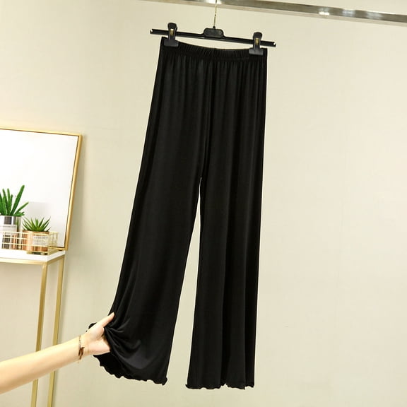 Censtreet Women's Pajama Pants Summer Modal Pajama Bottoms Loose Long Pj Pant Thin Sleepwear Lounge Pants