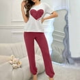 thumbnail image 1 of Censtreet Women's Pajama Set Printed Short Sleeve Top & Long Pants Sleepwear Pjs Sets, 1 of 7