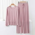 thumbnail image 1 of Censtreet Women's Pajama Set Soft Short Sleeve Top With Long Pants Loungewear Sleepwear Pajamas, 1 of 4