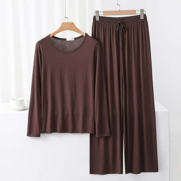 Censtreet Women's Pajama Set Soft Short Sleeve Top With Long Pants Loungewear Sleepwear Pajamas