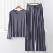 Censtreet Women's Pajama Set Soft Short Sleeve Top With Long Pants Loungewear Sleepwear Pajamas