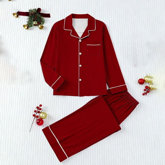 Censtreet Women's Pajama Sets Long Sleeve Button Down Sleepwear Nightwear Soft Pjs Lounge Sets