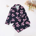thumbnail image 1 of Censtreet Women's Pajama Sets Printed Long Sleeve Button Down Sleepwear Nightwear Soft Pjs Lounge Sets, 1 of 8