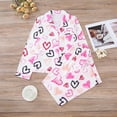 thumbnail image 1 of Censtreet Women's Pajama Sets Printed Long Sleeve Button Down Sleepwear Nightwear Soft Pjs Lounge Sets, 1 of 8