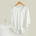 thumbnail image 1 of Censtreet Women's Pajama Top V-Neck 3/4 Sleeves Soft Tops Loose Sleepwear T-shirt Home Wear Pajama Blouse, 1 of 7