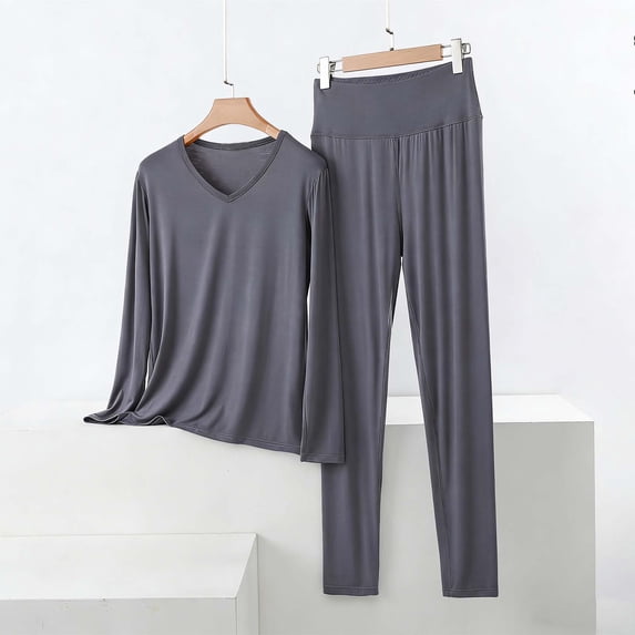 Censtreet Women’s Pajamas Set Long Sleeve Sleepwear with Long Pants Soft Modal Loungewear Pj Set