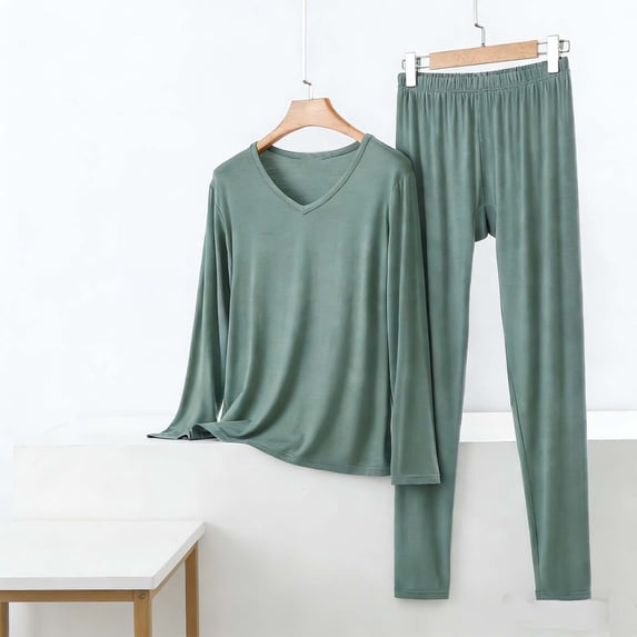 Censtreet Women’s Pajamas Set Long Sleeve Sleepwear with Long Pants Soft Modal Loungewear Pj Set