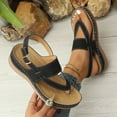 thumbnail image 1 of Censtreet Women’s Platform Trendy Dressy Womans Summer Wedge Sandals with Comfortable Flatform Arch Support Walking Outdoor, 1 of 9
