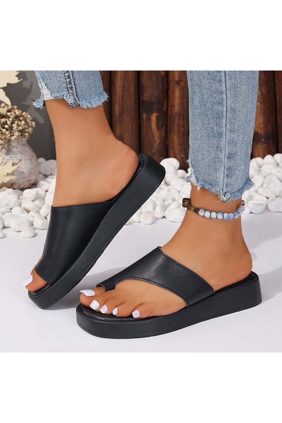 Women’s Flat Trendy Dressy Womans Summer Wedge Sandals with Comfortable Flatform Arch Support Walking Outdoor