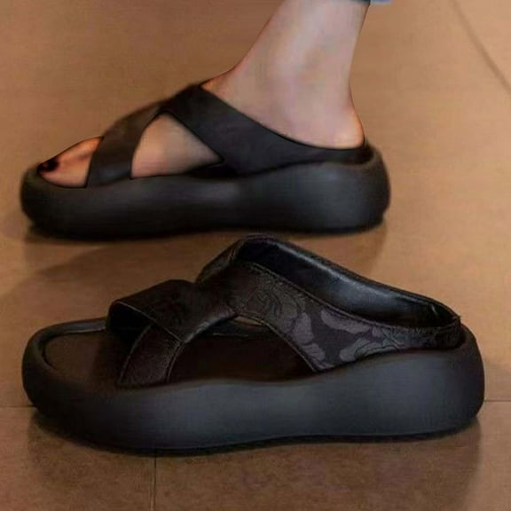 Censtreet Women’s Platform Trendy Dressy Womans Summer Wedge Sandals with Comfortable Flatform Arch Support Walking Outdoor