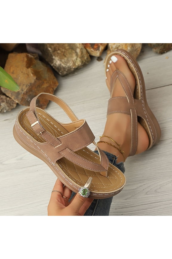 Women’s Platform Trendy Dressy Womans Summer Wedge Sandals with Comfortable Flatform Arch Support Walking Outdoor
