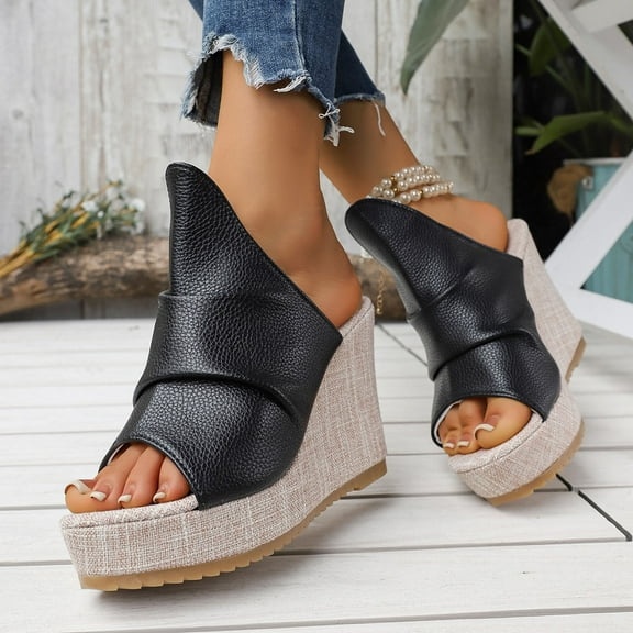Censtreet Women’s Flat Trendy Dressy Womans Summer Wedge Sandals with Comfortable Flatform Arch Support Walking Outdoor