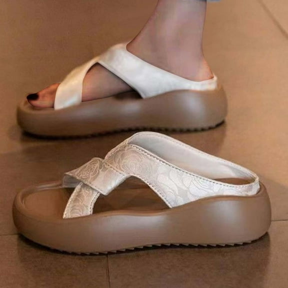 Censtreet Women’s Platform Trendy Dressy Womans Summer Wedge Sandals with Comfortable Flatform Arch Support Walking Outdoor