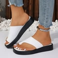 thumbnail image 1 of Censtreet Women’s Flat Trendy Dressy Womans Summer Wedge Sandals with Comfortable Flatform Arch Support Walking Outdoor, 1 of 8