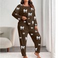 thumbnail image 1 of Censtreet Women's Plus Size 2 Piece Pajama Set Long Sleeve Shirt with Long Pajama Pant Printed Pj Lounge Sets XL-5XL, 1 of 5