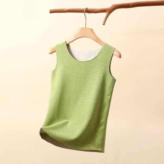 Censtreet Women's Sleeveless Thermal Underwear Baselayer Shirt Women Clothing Premium Comfort Winter Tops