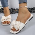 thumbnail image 1 of Censtreet Women's Slide Sandals Fashion Square Open Toe with Cushioned Footbed Slippers for Beach Size, 1 of 8