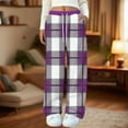 thumbnail image 1 of Censtreet Women's Soft Flannel Fall Winter Pajama Pants Elastic Sleepwear Pocket Lounge Comfy Pajama Pants Plaid Heart Star Stripe, 1 of 5