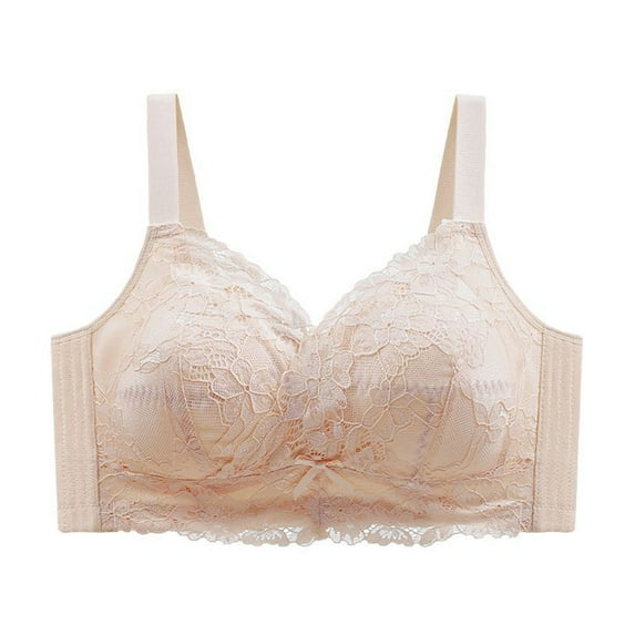 Censtreet Women's T-shirt Bra,Solid Color Backless Underwear,Full-coverage Bras with Support,Lightly Lined Comfort Bra,Soft Touch Support Bra