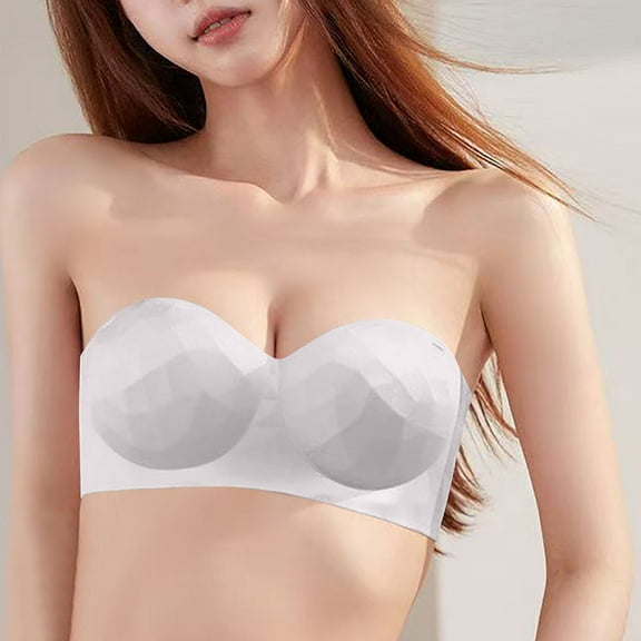 Censtreet Women's Tailored Strapless Underwire, Seamless Convertible Push-Up U-Shaped Bra,Everyday Beautiful Back Underwear