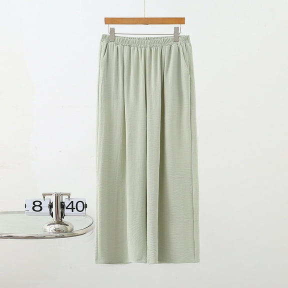 Censtreet Women's Wide Leg Pants with Pockets - Casual Loose Yoga Trouser Pants Sweatpants Palazzo Lounge Pajama Pants