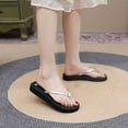 thumbnail image 1 of Censtreet Womens Basic Flip Flops with Arch Support Comfort Beach Thong Sandals Indoor Outdoor, 1 of 5