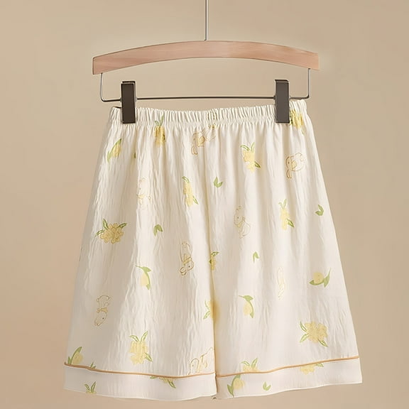 Censtreet Womens Cotton Pajama Shorts, Soft Sleep Shorts for Women Lightweight Lounge Pj Bottoms