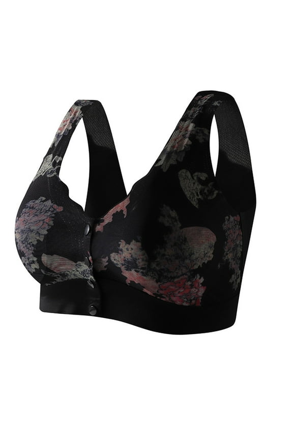 Womens Front Closure Surgical Sports Bra, Post Breast Surgery Mastectomy Compression Nursing Bra