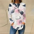 thumbnail image 1 of Censtreet Womens Long Sleeve Tops Casual Shirts for Women Summer Flower Printed T Shirt Crewneck Floral Tee, 1 of 5