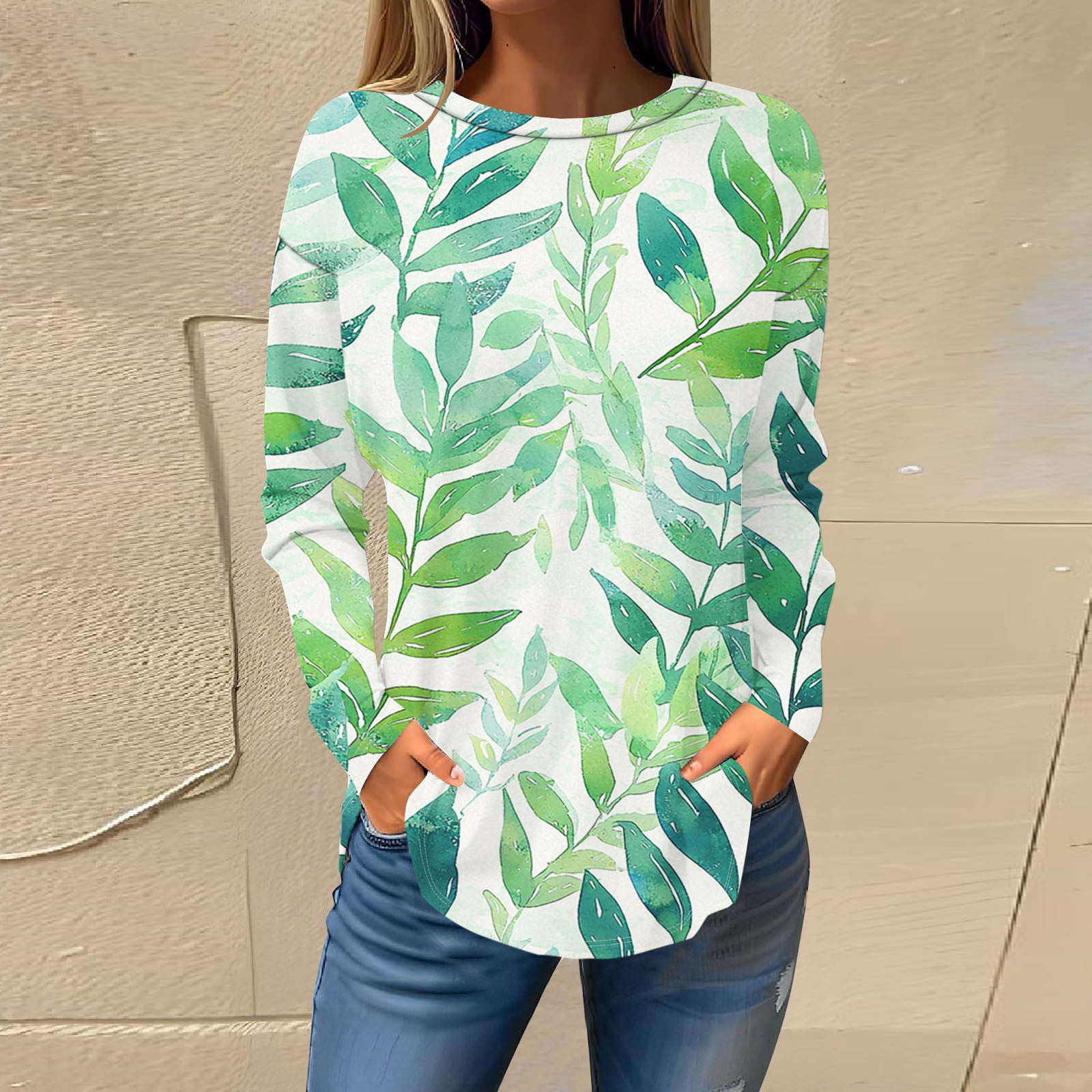 Censtreet Womens Long Sleeve Tops Casual Shirts for Women Summer Flower Censtreet Womens Long Sleeve Tops Casual Shirts for Women Summer Flower