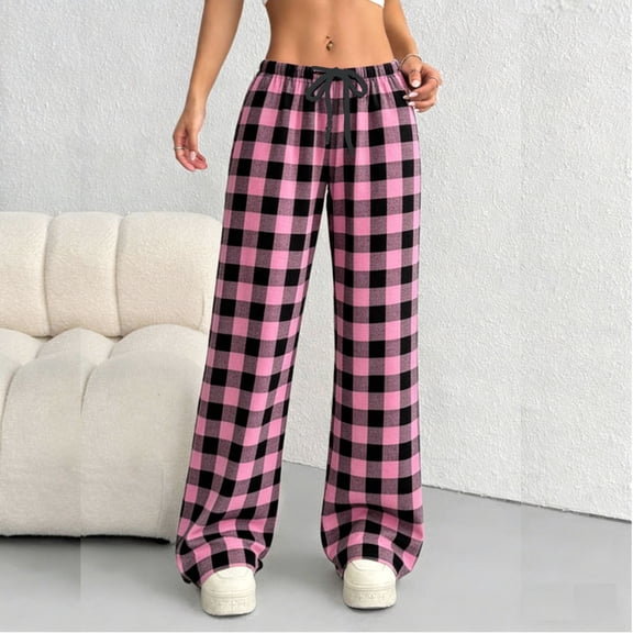 Censtreet Womens Pajama Pants Lounge Pants with Pockets Soft Sleep Pants Loose Fit Pj Bottoms with Drawstring S-XXL
