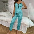 thumbnail image 1 of Censtreet Womens Pajama Sets Sleeveless Lounge Sets for Women Printed Jogger Pajama Set 2 Piece Pj Sets, 1 of 6
