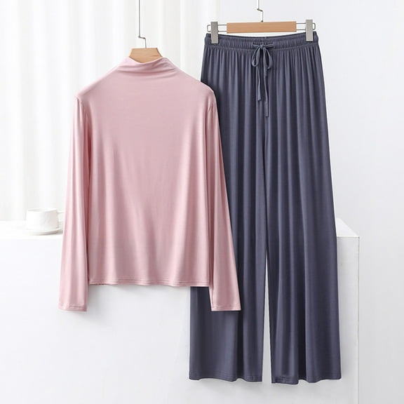 Censtreet Womens Pajamas Sets 2 Piece Long Sleeve Sleepwear Tops and Long Pants Soft Pjs Lounge Set