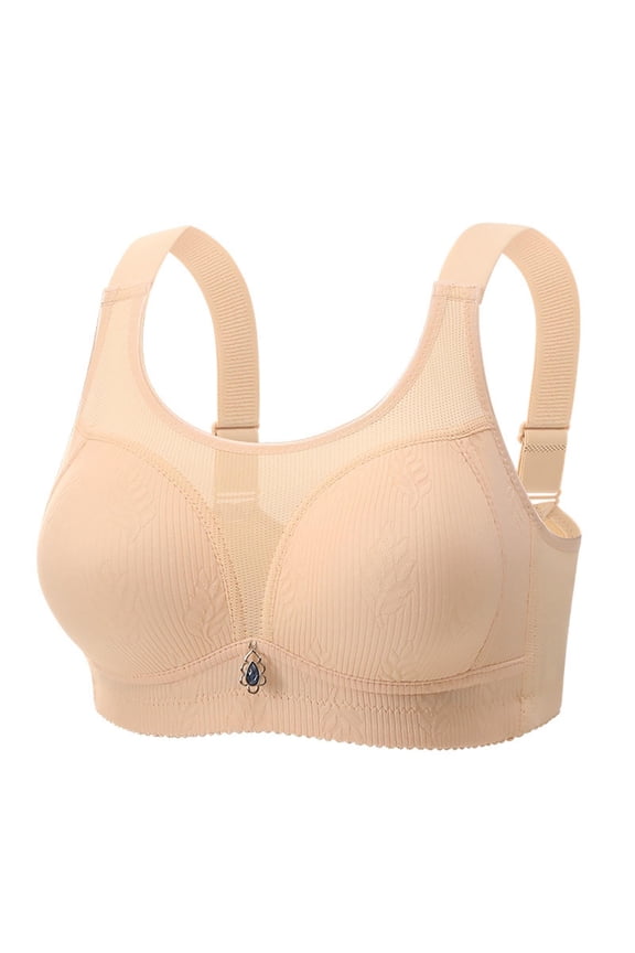 Womens Soft Comfortable Solid Color Bras Seamless Push Up Bralettes Full Coverage Tshirt Brassiere