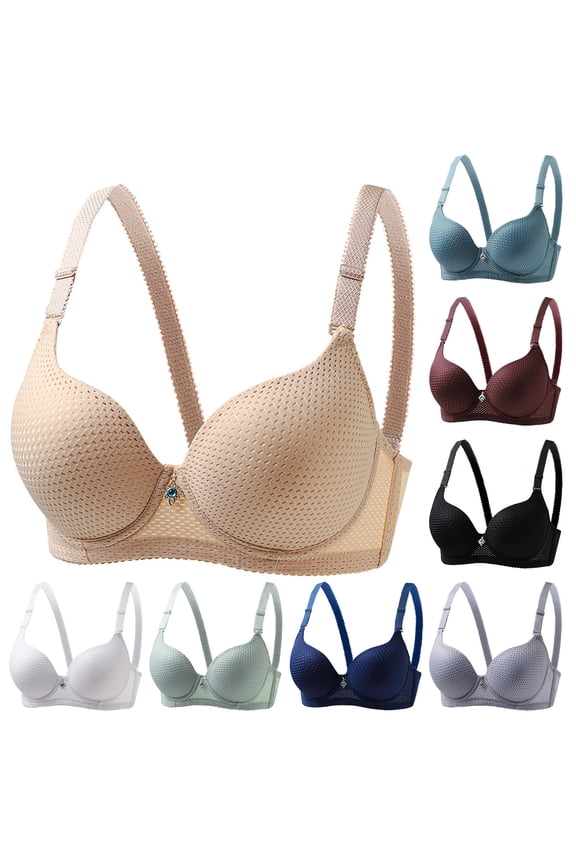 Womens Wire Bras Comfortable Underwire Bralettes Full Coverage Everyday Bras