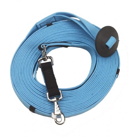 Centaur® Poly-Cotton Web 35' Lunge Line w-Donut (1" x 35', Turquoise)