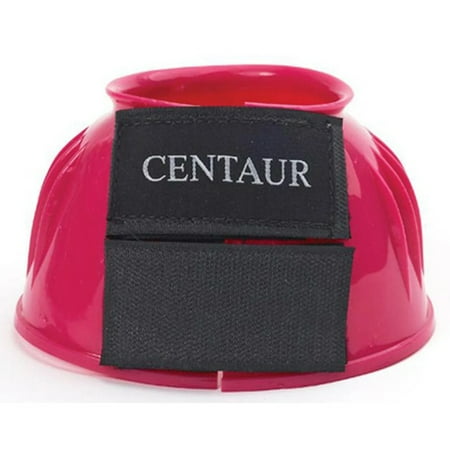 Centaur Polyvinyl chloride Ribbed Double Hook and Loop Bell Boots, Hot Pink