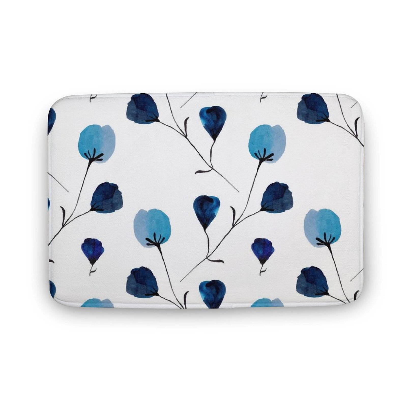 Centaurea Cyanus Floral Pattern For Your Space Bathroom Coral Velvet