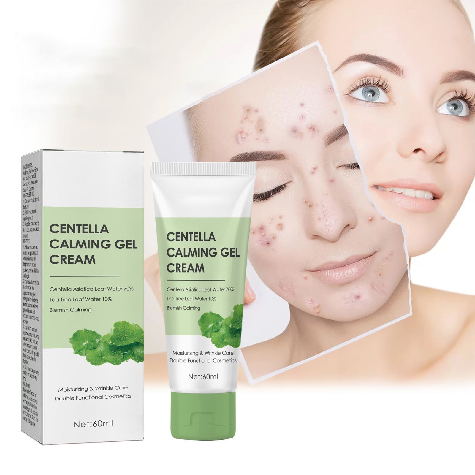 Centella Asiatica Repair Face Cream Centella Soothing Gel Cream, Deep Hydrating,Natural Ingredients – Face Moisturizer for Skin Barrier Repair,Firm Skin,Face Moisturizing & Nourishing