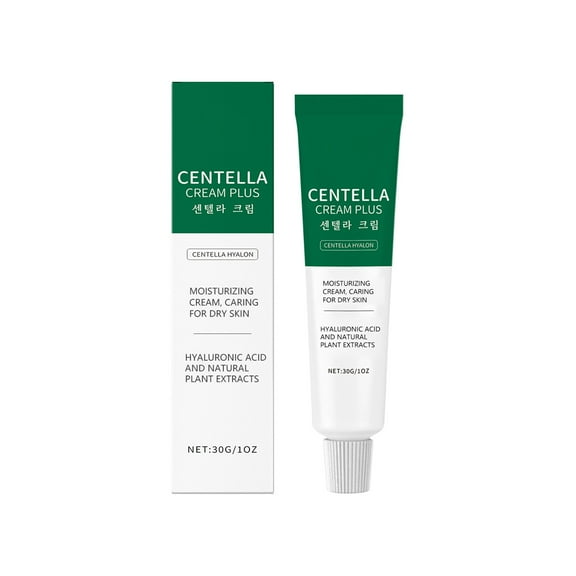 Centella Cream Plus, Hydrating & Calming Face Moisturizer with Centella Asiatica, Lightweight Soothing Cream for Oily, Dry and Sensitive Skin, Korean Skincare