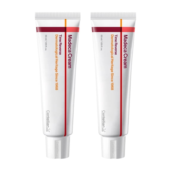 Centellian 24 Madeca Cream Time Reverse (Season 7) 1.69 fl oz (2pcs) Korean Skincare, Facial Moisturizer for Hydration, Wrinkles & Firming