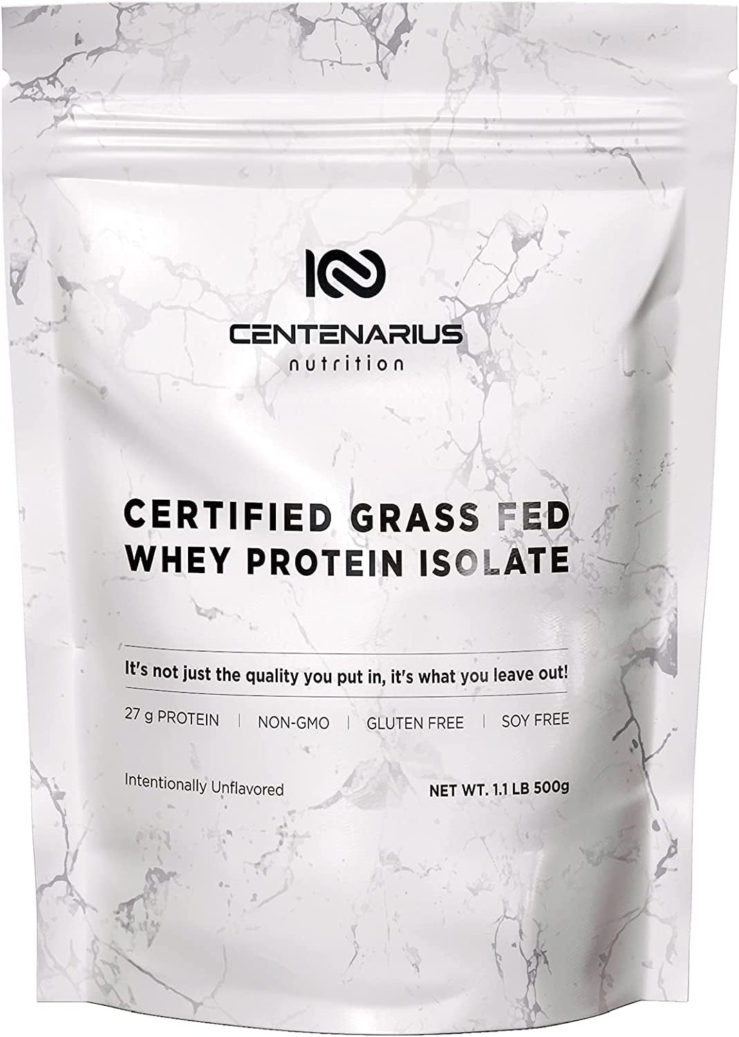 Centenarius Nutrition Grass Fed Whey Protein Powder Isolate with