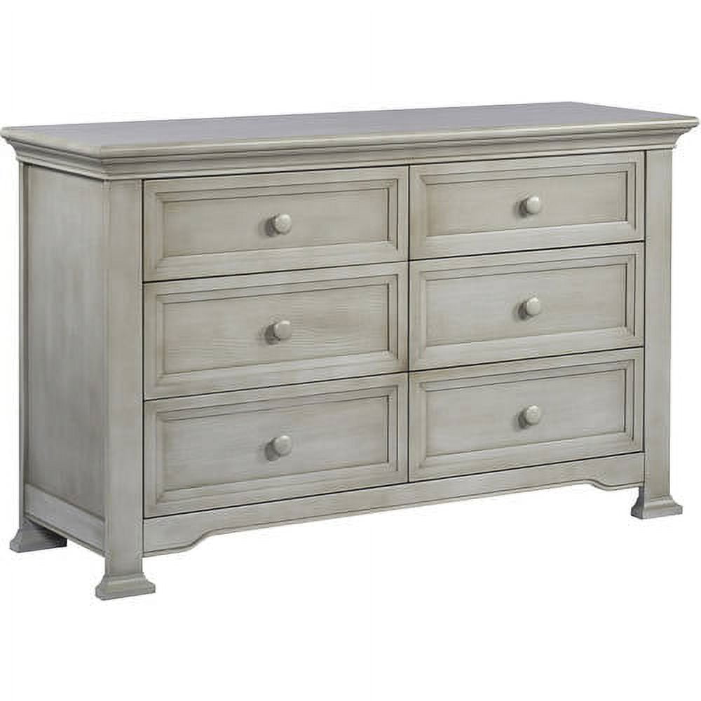 Centennial Medford 6 Drawer Double Dresser, Vintage Grey Finsih