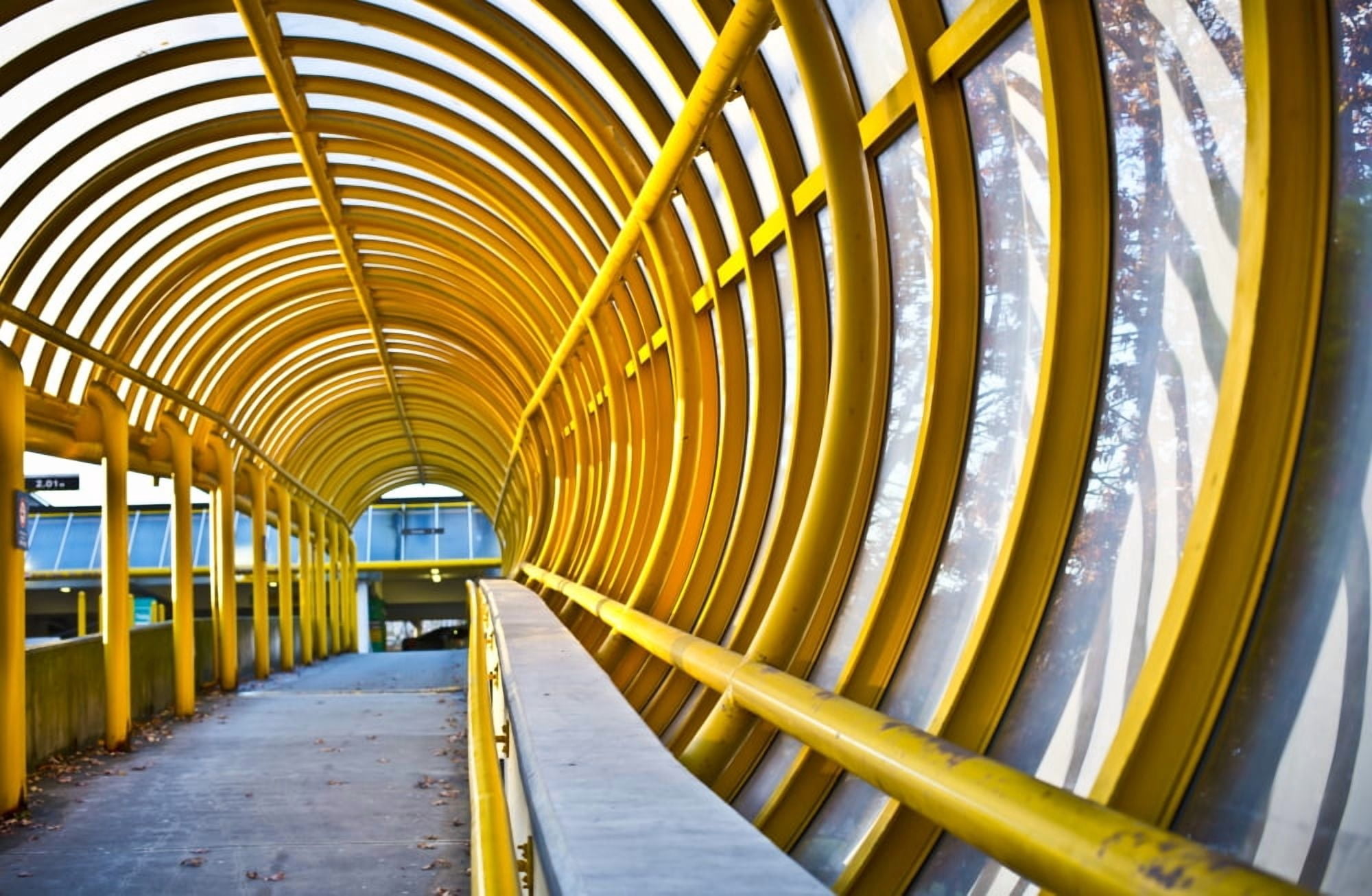 Centennial Pavilion walkway at Vancouver General Hospital Vancouver British Columbia Canada Canvas Art - Lorna Rande Design Pics (38 x 24)